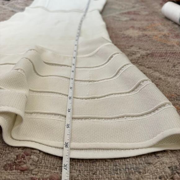 Ronny Kobo Womens White Metalic Striped Fit & Flare Hase Mini Dress Size XS - Picture 15 of 16